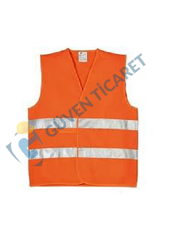 Uniwest® UW-102 Çift Şeritli İkaz Yeleği Turuncu