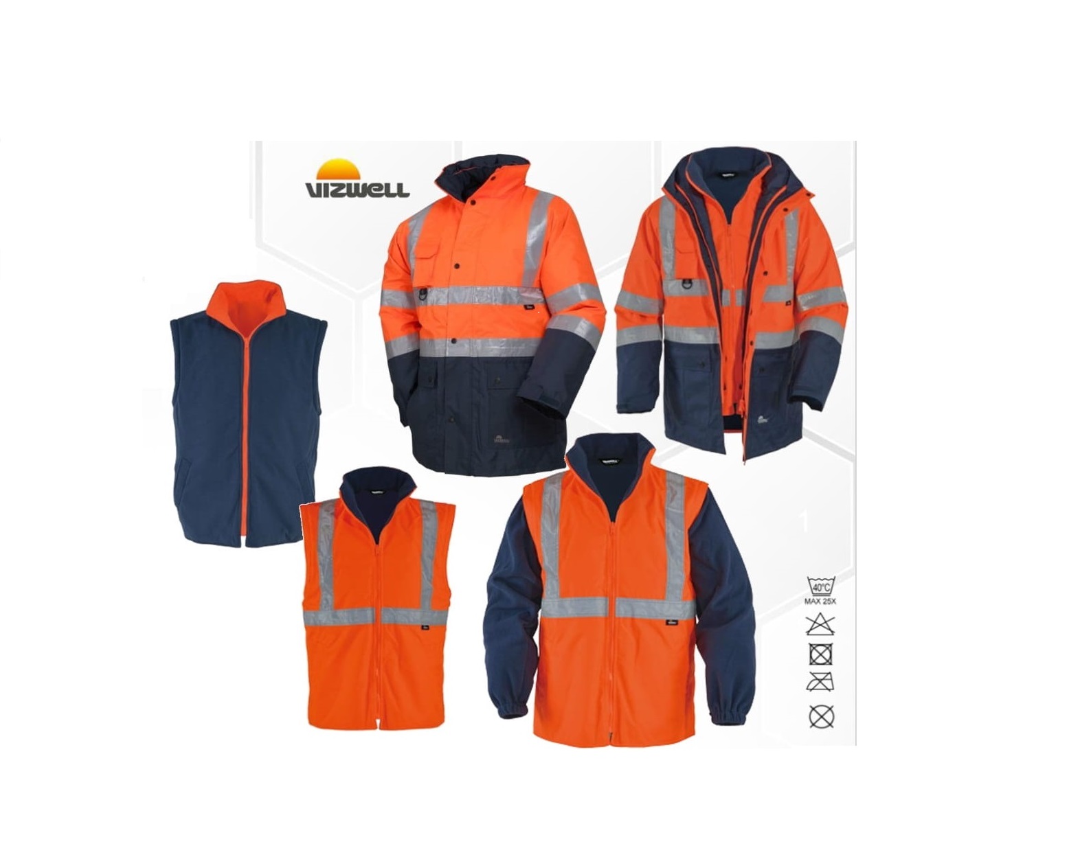 Vizwell Oxford 5 in 1 Parka 