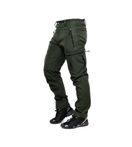 Softshell Zipper Kargo Cepli Kışlık Pantolon
